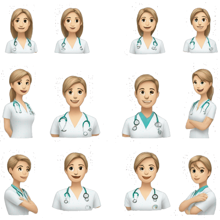 3 physiotherapists emoji