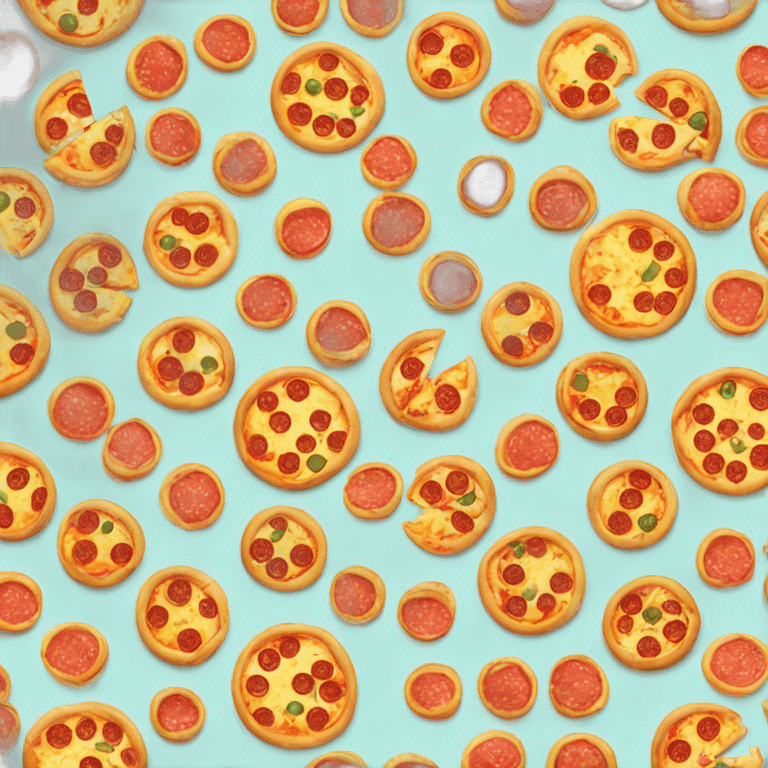 pizza with lots of toppings emoji