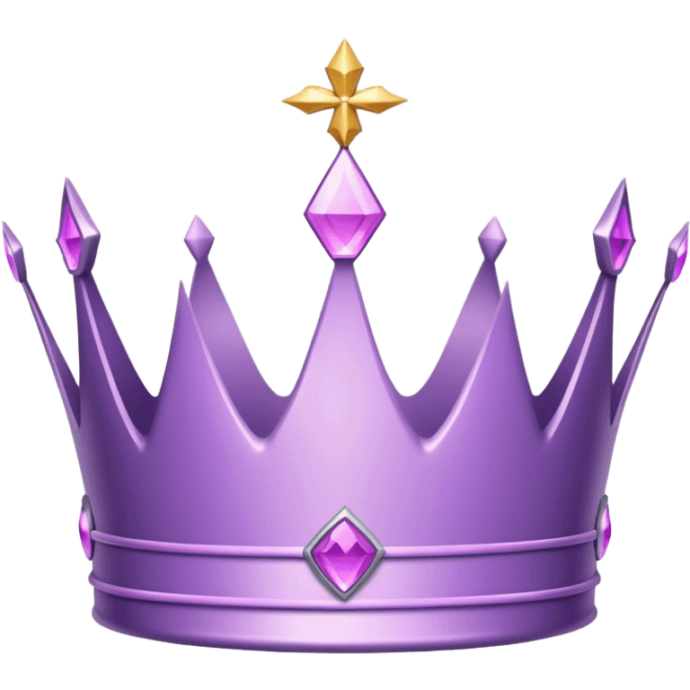 light purple crown emoji