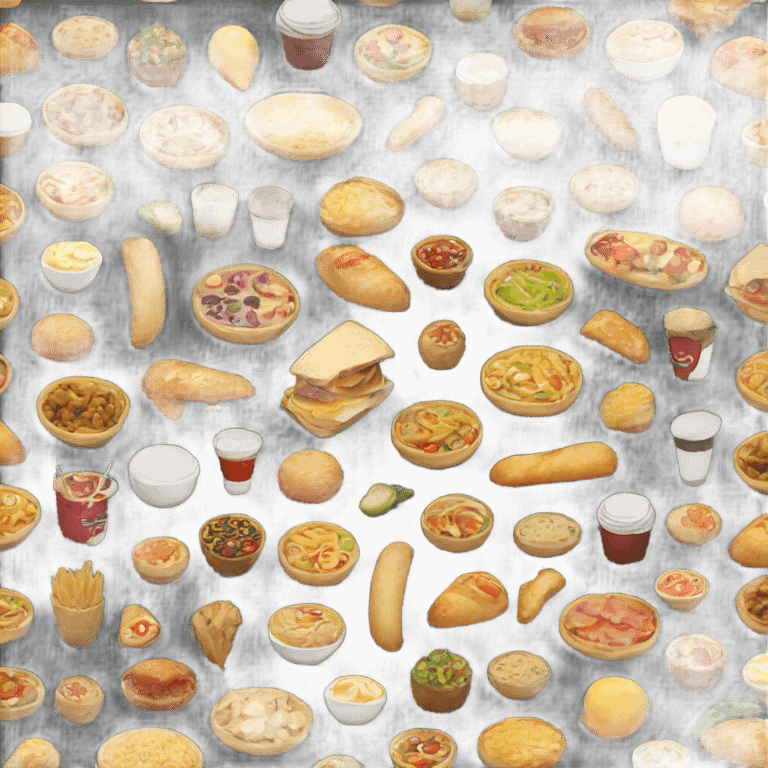 lots of food emoji