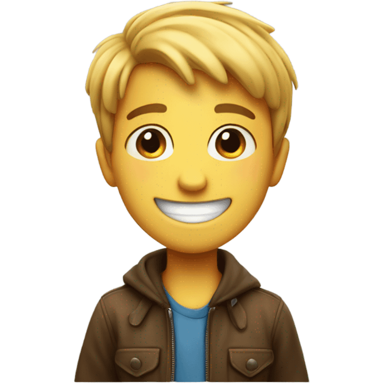 boy smiling happy original high definition 8K 33K emoji