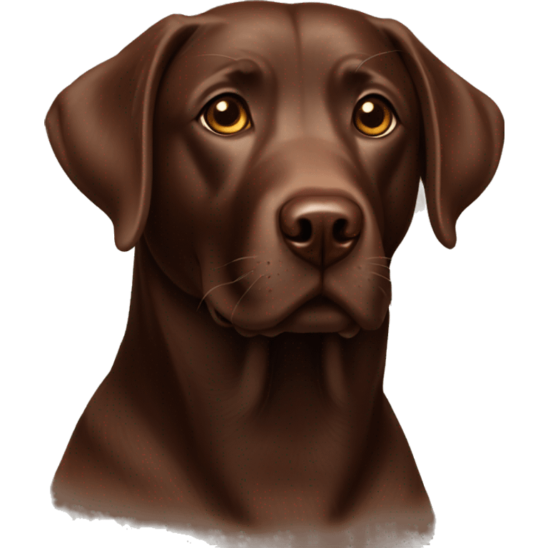 Labrador chocolat emoji