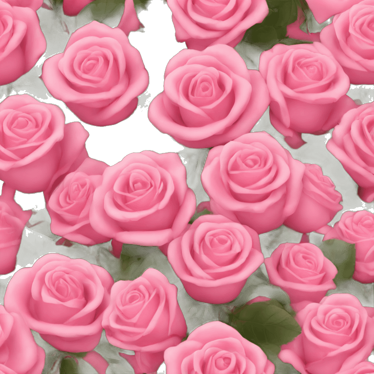 Pink boquet of roses emoji