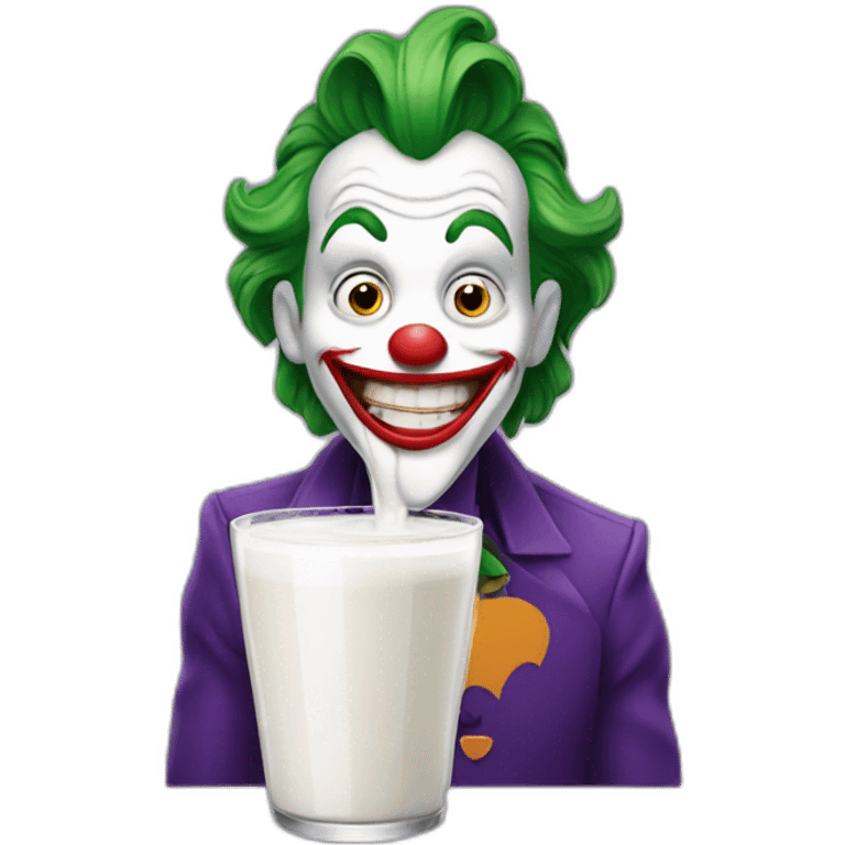 Joker drinking milk emoji