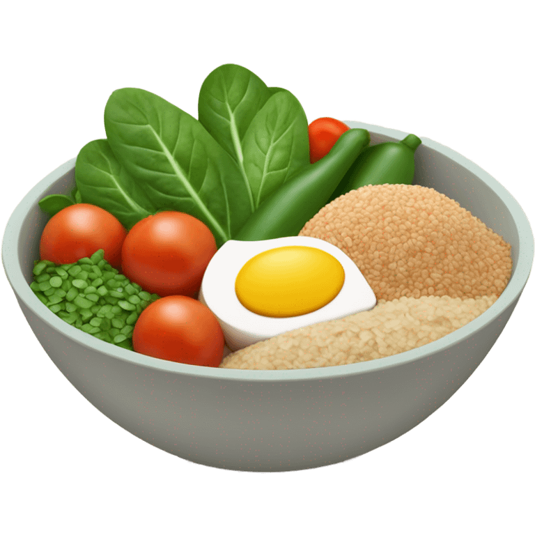 bowl of healthy food emoji