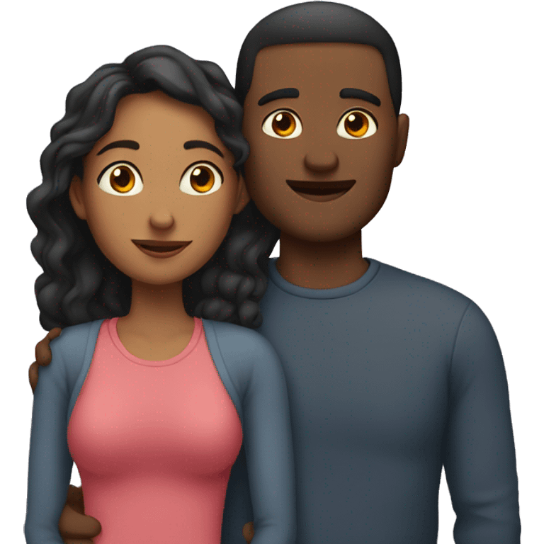 Man and woman cuddling  emoji