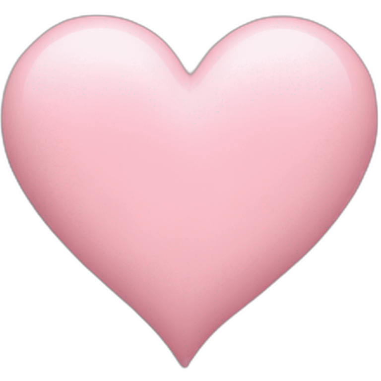 A pastel pink heart emoji