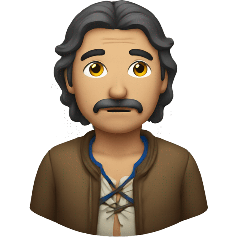 Homme métis qui pleure emoji