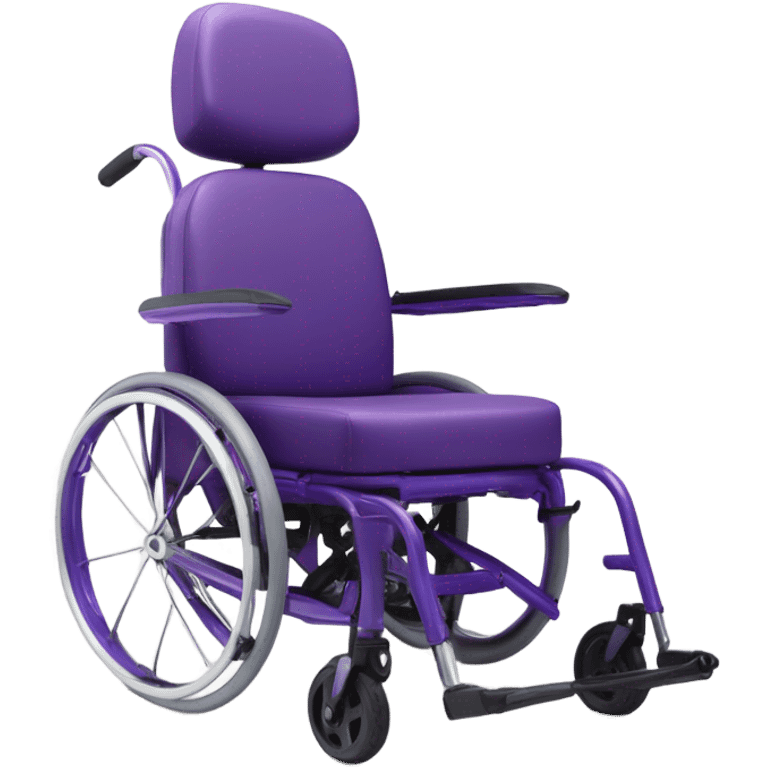 Purple wheelchair emoji