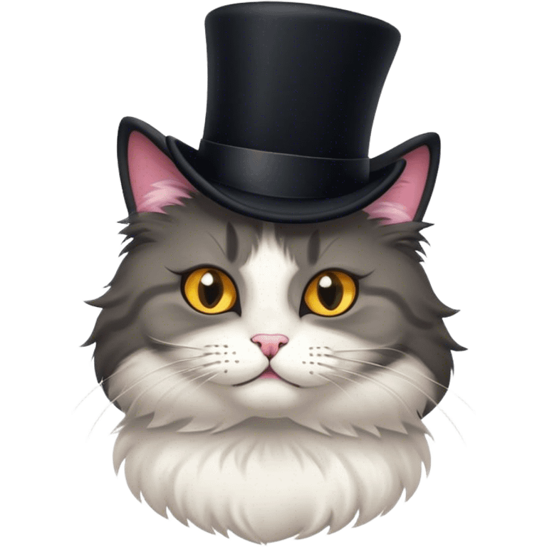 cat with a tophat emoji