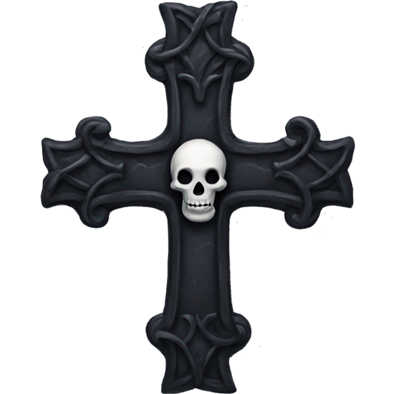 goth cross emoji