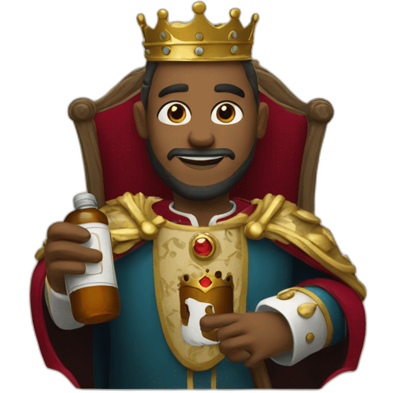 King with bottle emoji