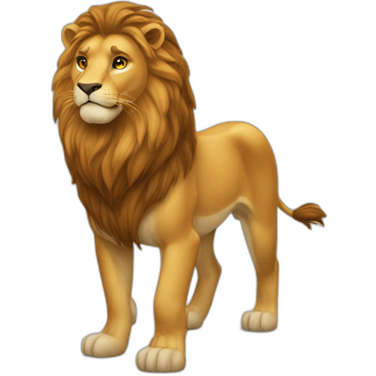 Lion sur cheval emoji