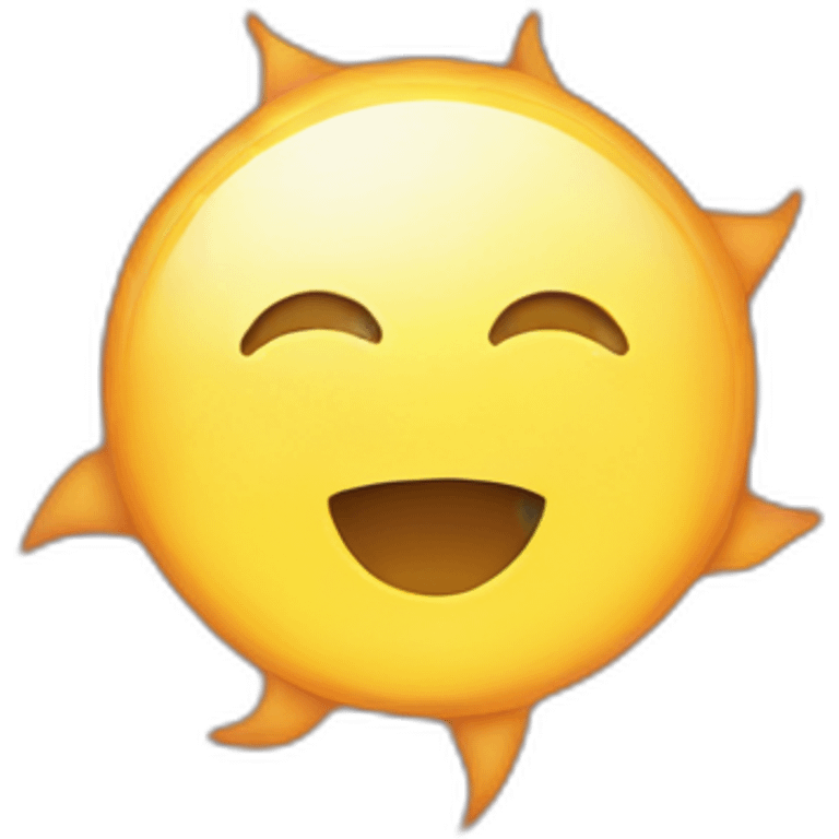 Half sun emoji