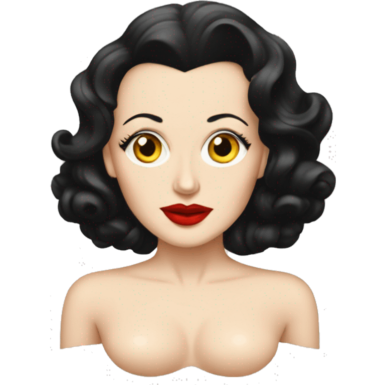 Hedy Lamarr with body emoji