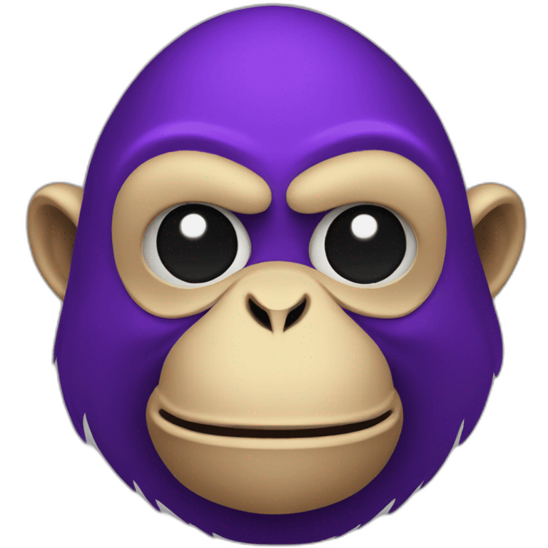 purple anonymous guy fawkes monkey head emoji