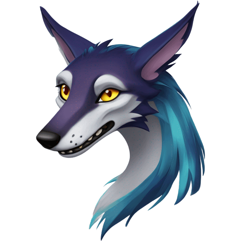 Feral Sergal Fursona emoji