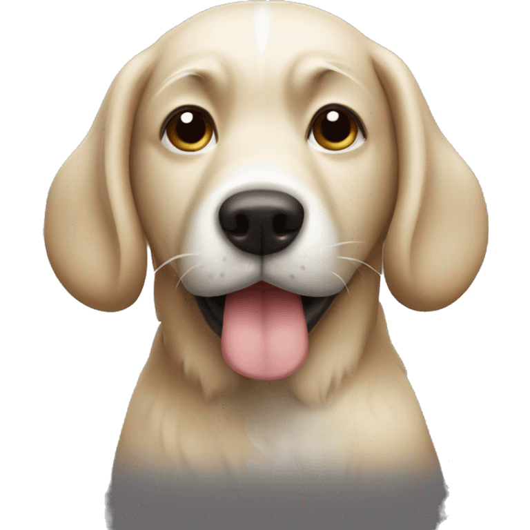 Dog that’s “over” being sick emoji