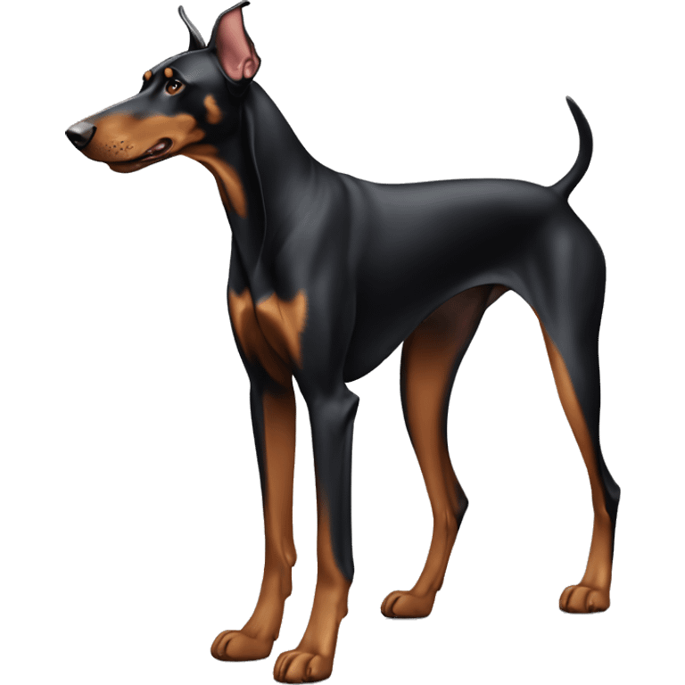 Three legged Doberman emoji