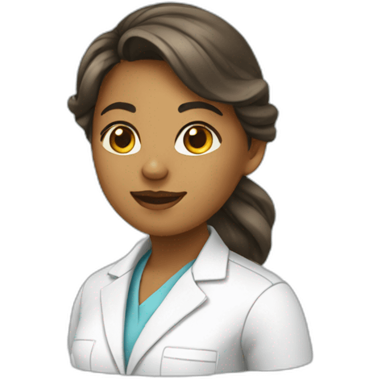 Girl biotechnologist  emoji