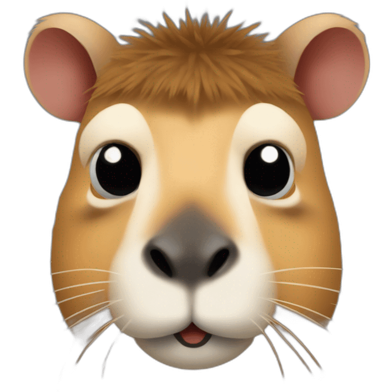 Capybara sur Macron emoji