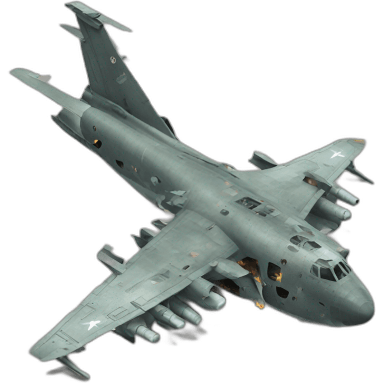 destroyed military aircraft emoji