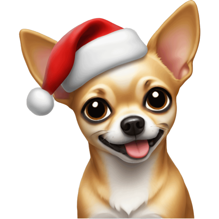 Christmas chihuahua dog emoji