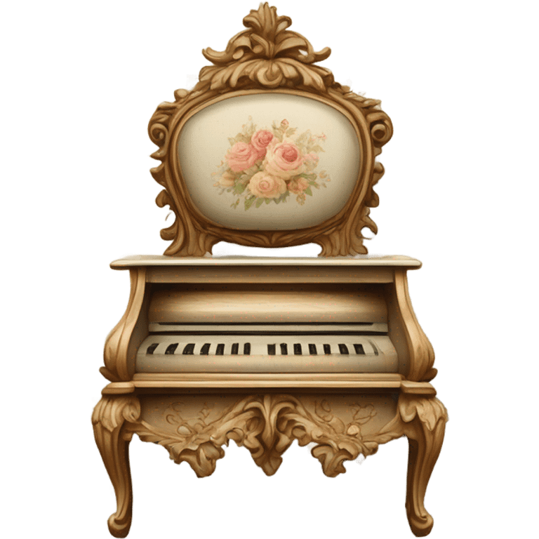 Vintage scenic rococo emoji