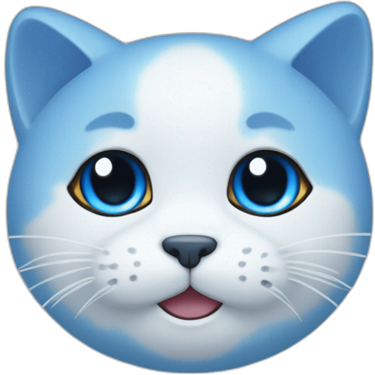 blue mochi mochi cat emoji