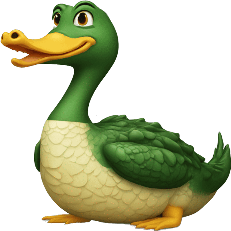 crocodile duck emoji