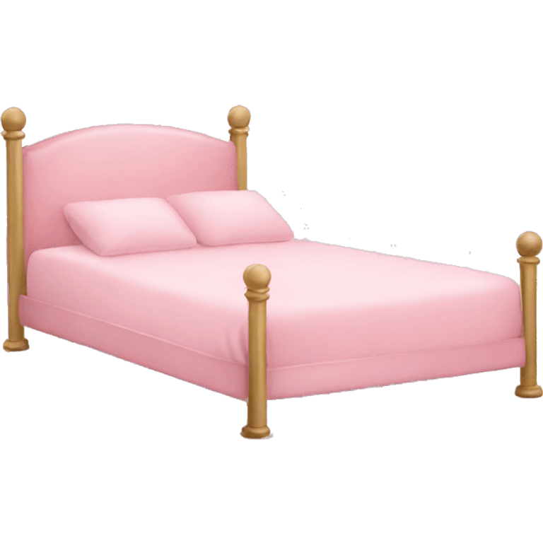 Light pink bed emoji