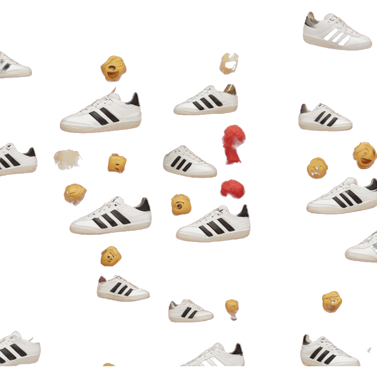 Samba adidas red emoji