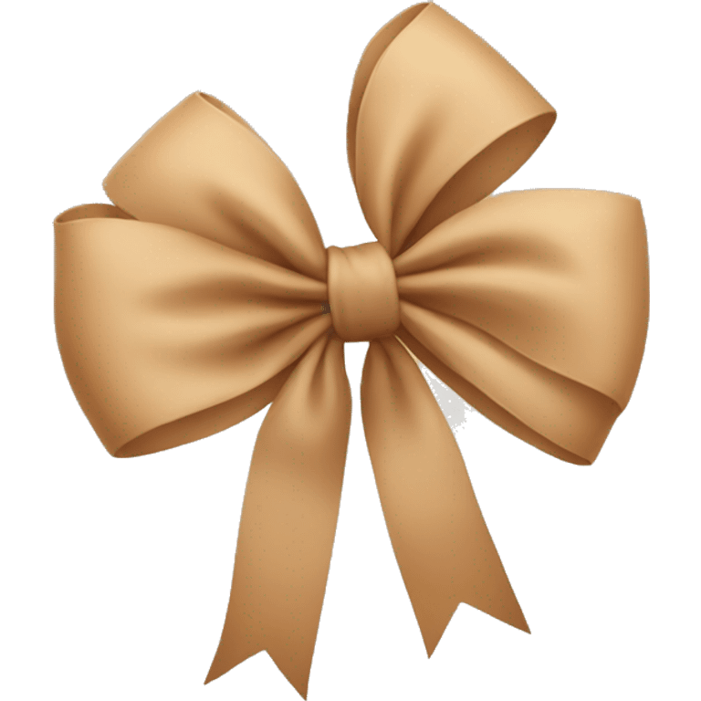 Tan bow emoji