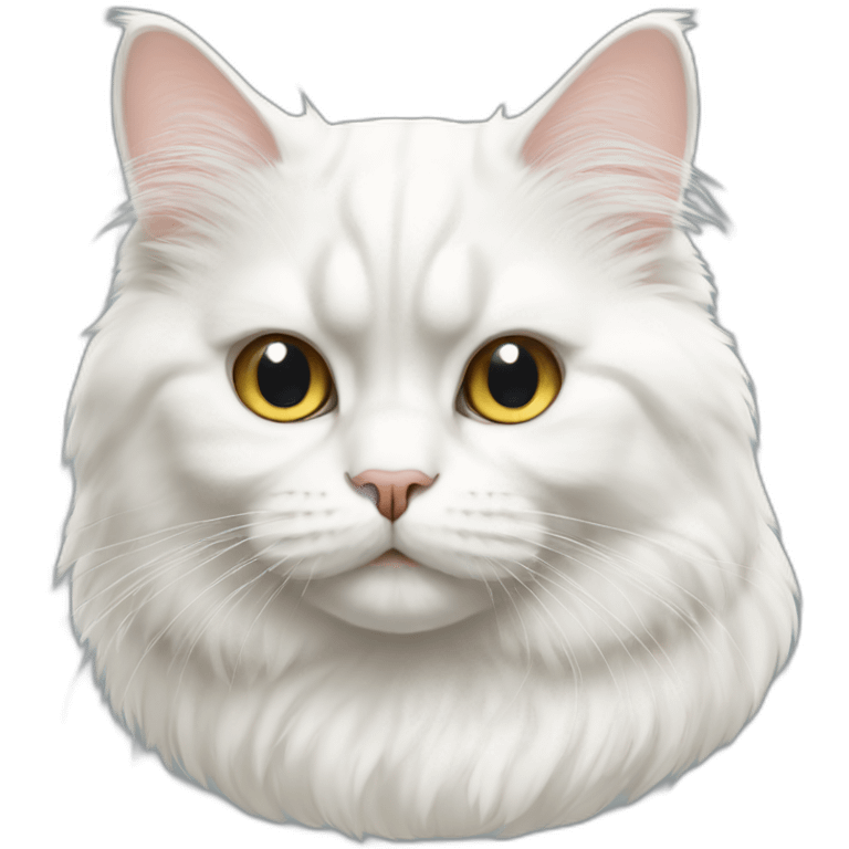 persian white cat emoji