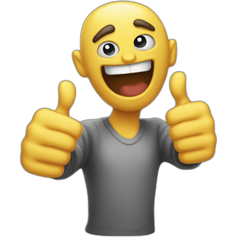 scary thumbs up emoji