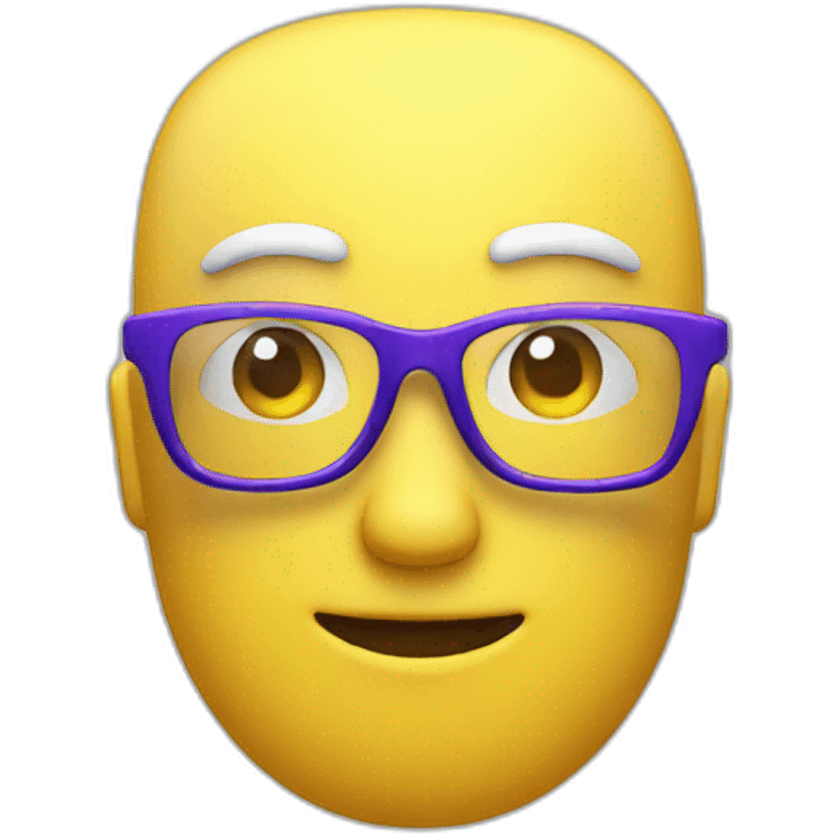 glasses 3D colors emoji