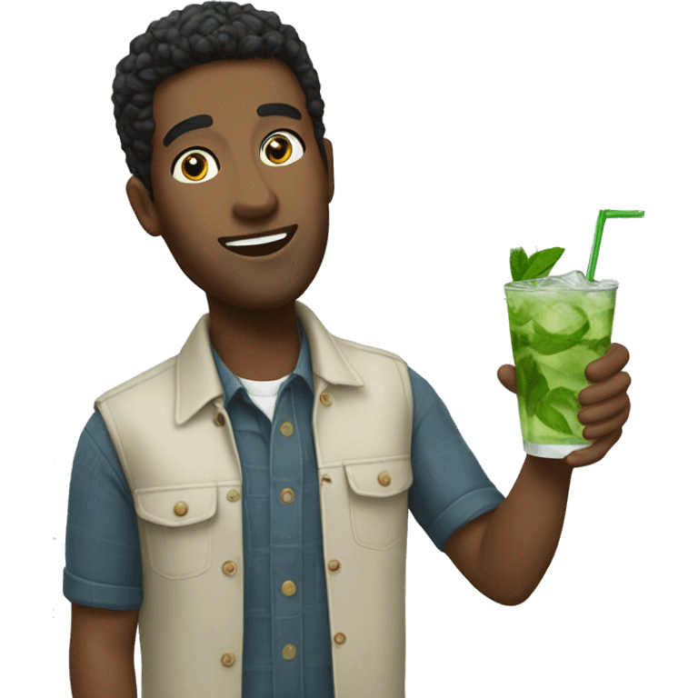 friends with mojitos emoji