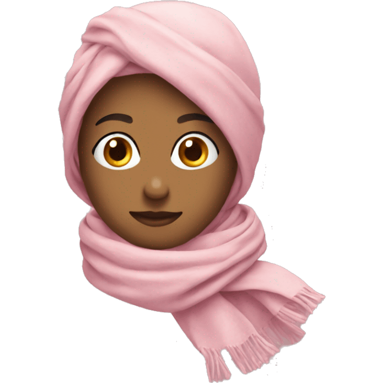 Light pink scarf emoji