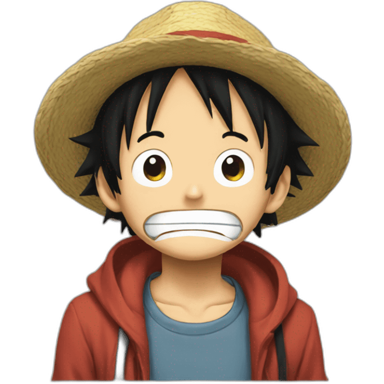 Luffy triste emoji