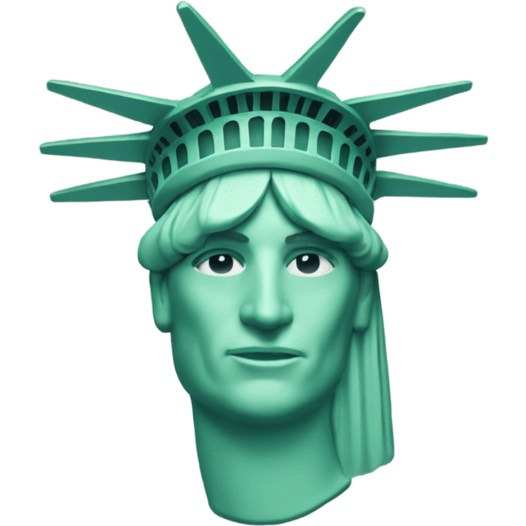 statue of liberty head emoji