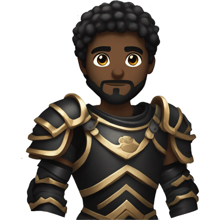 gladiator human male in black armor rpg fantasy emoji