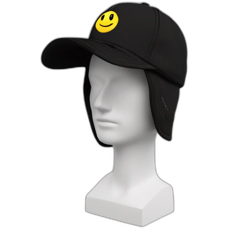 man black short air baseball reverse cap emoji