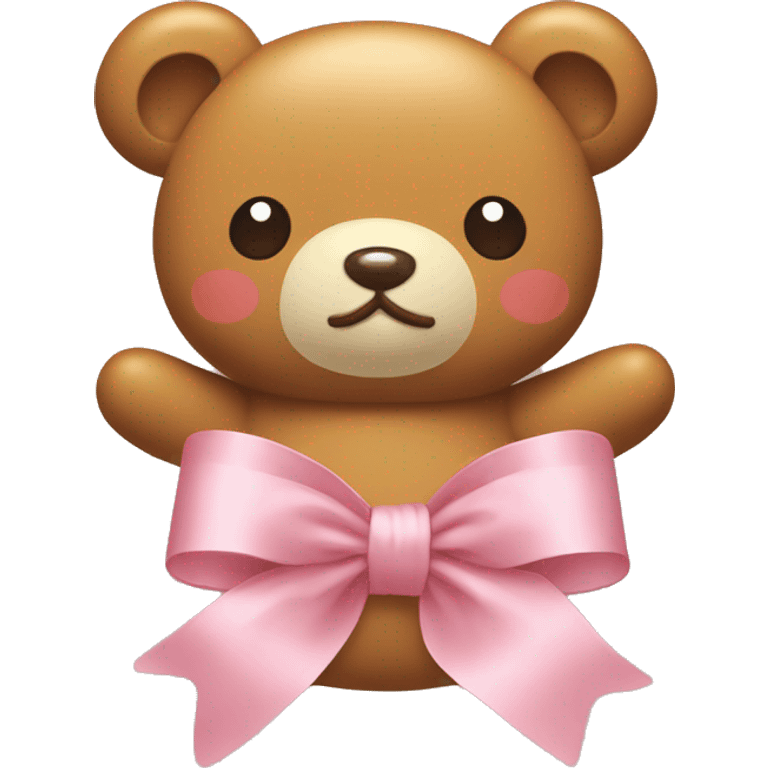 big ribbon Rilakkuma emoji