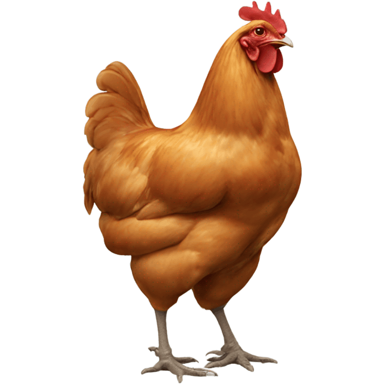 Chicken butt emoji