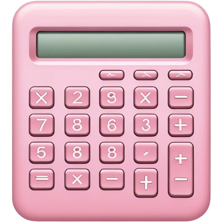 Light pink calculator  emoji