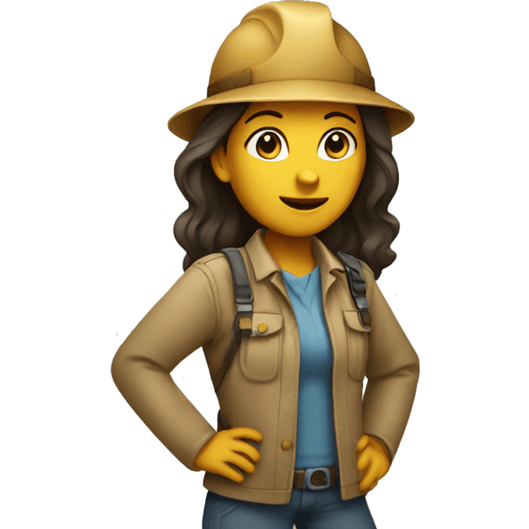 The girl is an archaeologist emoji