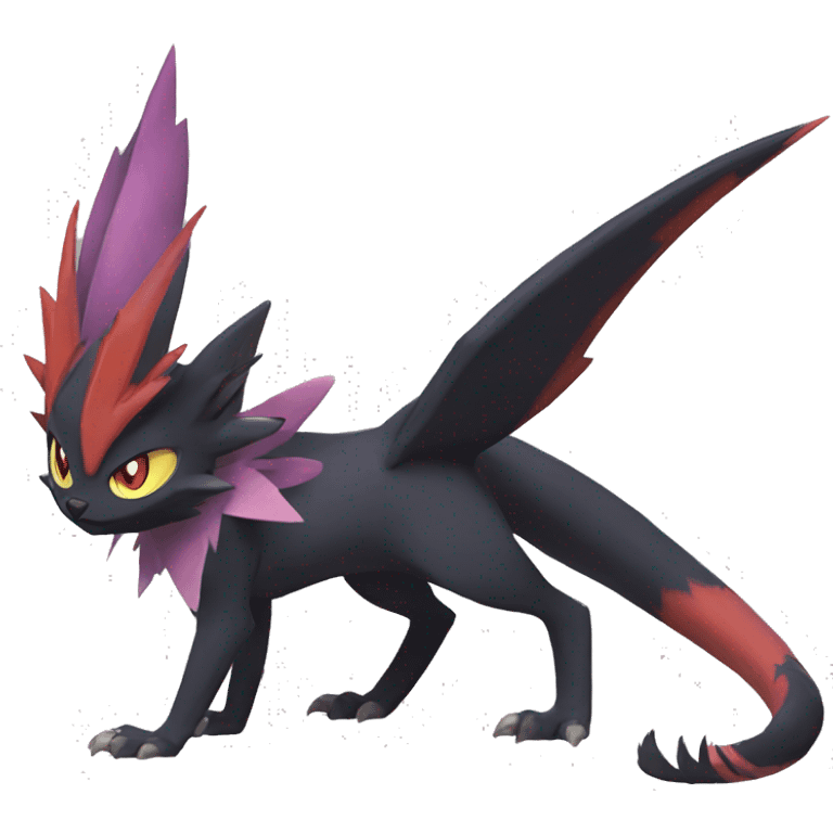 Noivern-Litten-Zorua-Fakemon-hybrid full body emoji