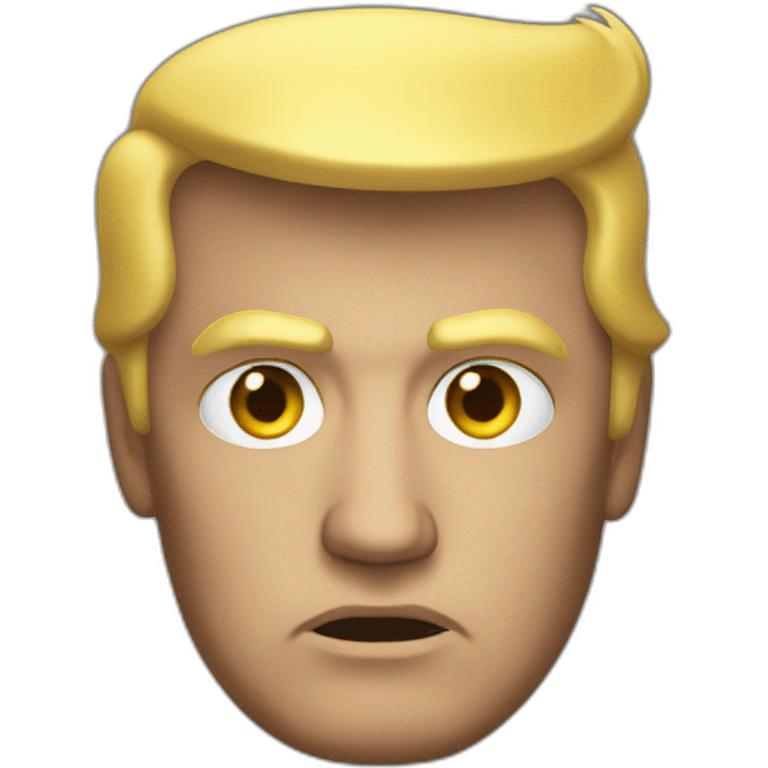 Donald Trump noir emoji