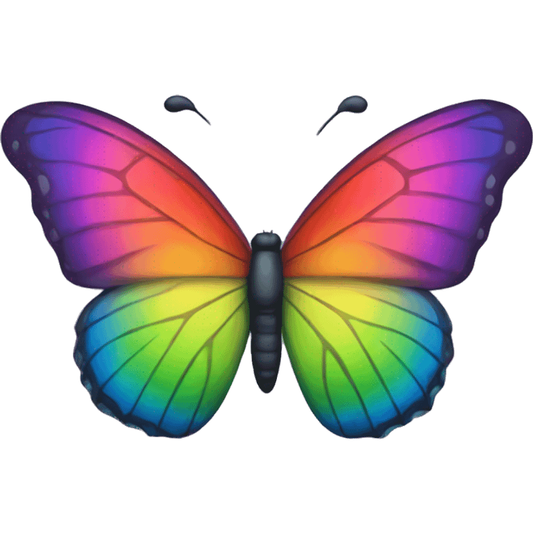 rainbow butterfly emoji