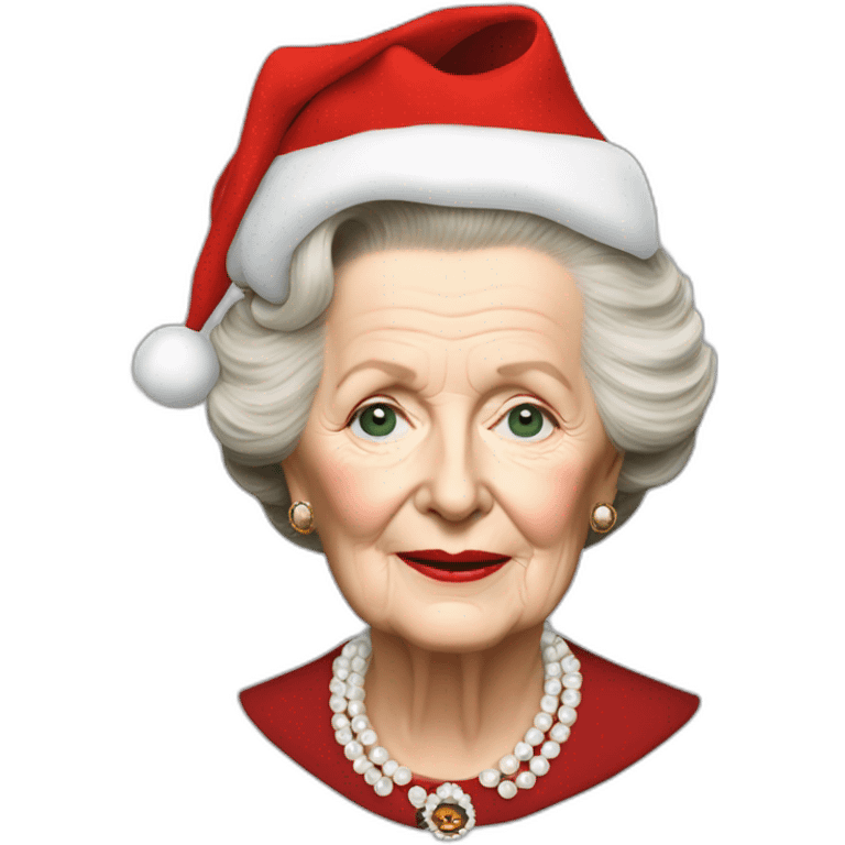 margaret thatcher santa emoji